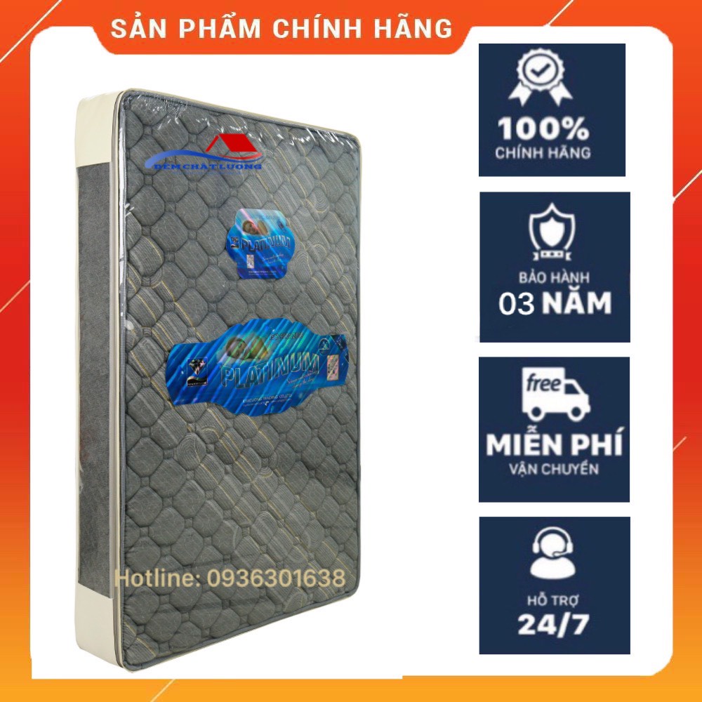 Đệm cao su tổng hợp Platinum dày 10cm Kim Cương chính hãng, nâng đỡ cột sống tối đa - Đệm Chất Lượng