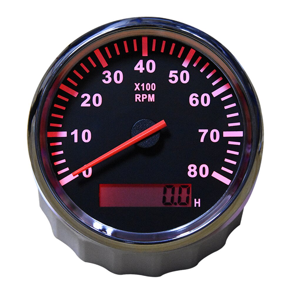 Đồng Hồ Đo Tốc Độ 8000 RPM 85mm M16 M18 Có Màn Hình Hiển Thị LCD Chuyên Dụng Cho Xe Hơi / Tàu Thuyền 12V / 24V