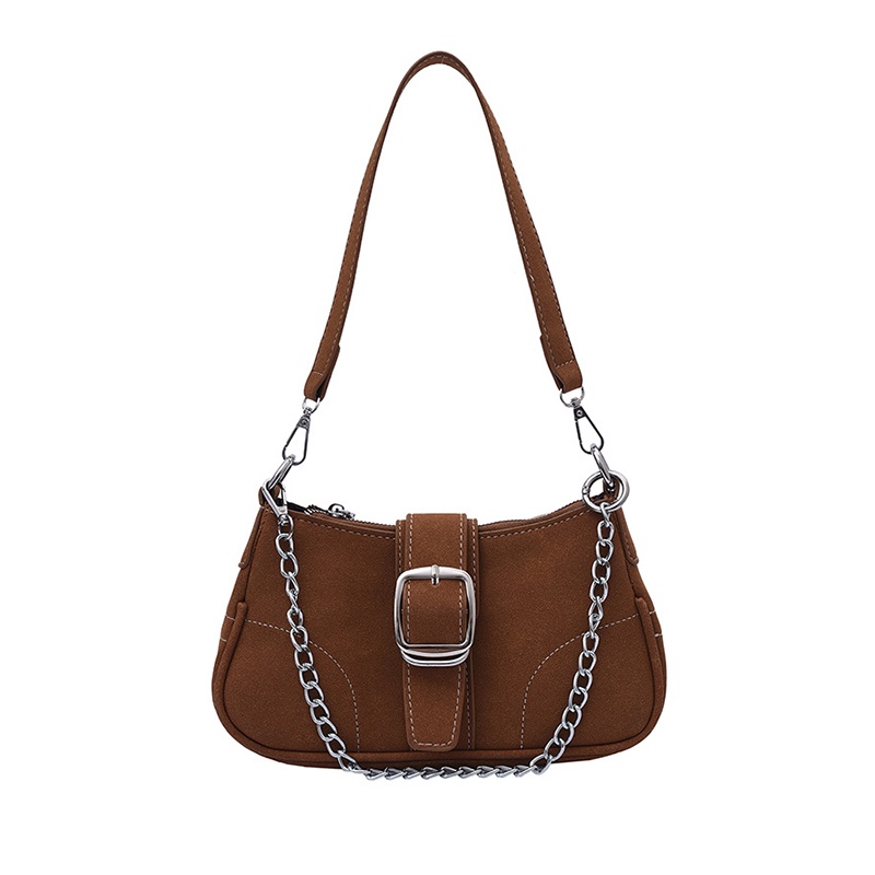 Túi xách đeo vai màu trơn phối khóa phong cách thời trang IELGY