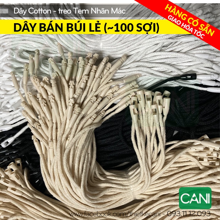 Dây sợi COTTON treo Tag nhãn mác - Loại cao cấp CANI