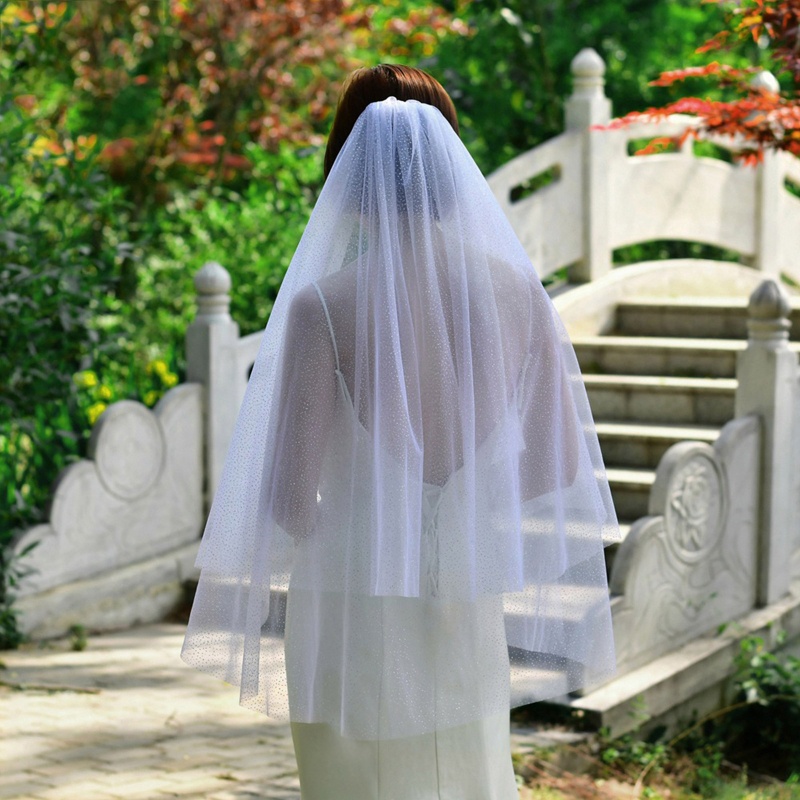 HAN Hen Night Bridal Veil Bride To Be Bridal Tắm Cưới Veil Mã Hóa