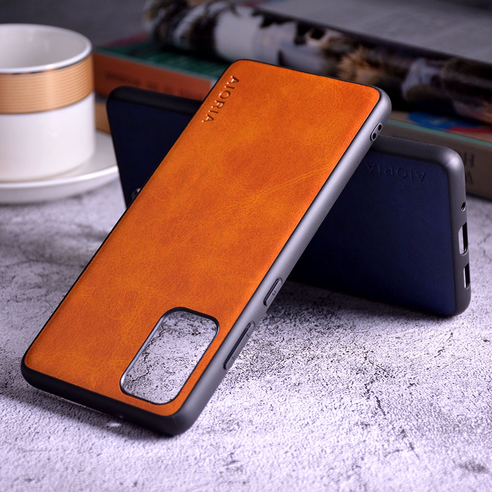 Ốp Điện Thoại tpu + pc Phối Da pu Kiểu Doanh Nhân Cho samsung galaxy s20 plus ultra s10 s10e 5g note 10 lite