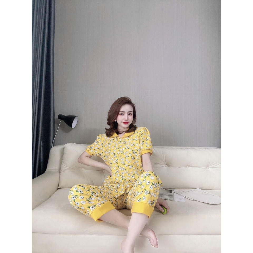 🎀Sét đồ ngủ cổ sen 🎀quần dài lụa hàn siêu xinh mặc nhà🎀 Đồ bộ freesize giá rẻ | BigBuy360 - bigbuy360.vn