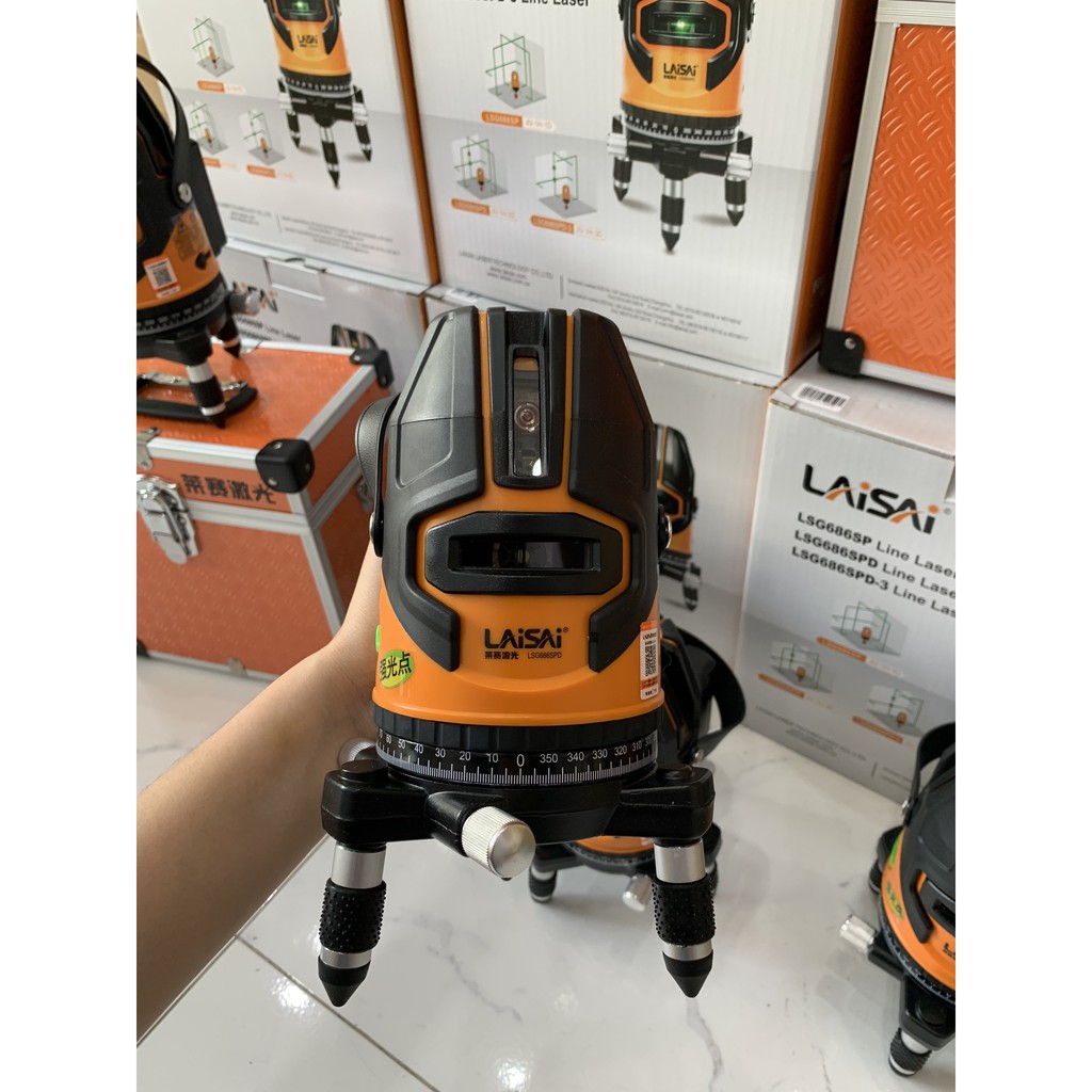 Máy Cân Mực - Máy Cân Bằng Laser Laisai 5 tia xanh - LSG686SPD