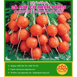 1g Hạt giống Cà rốt củ tròn Paris   