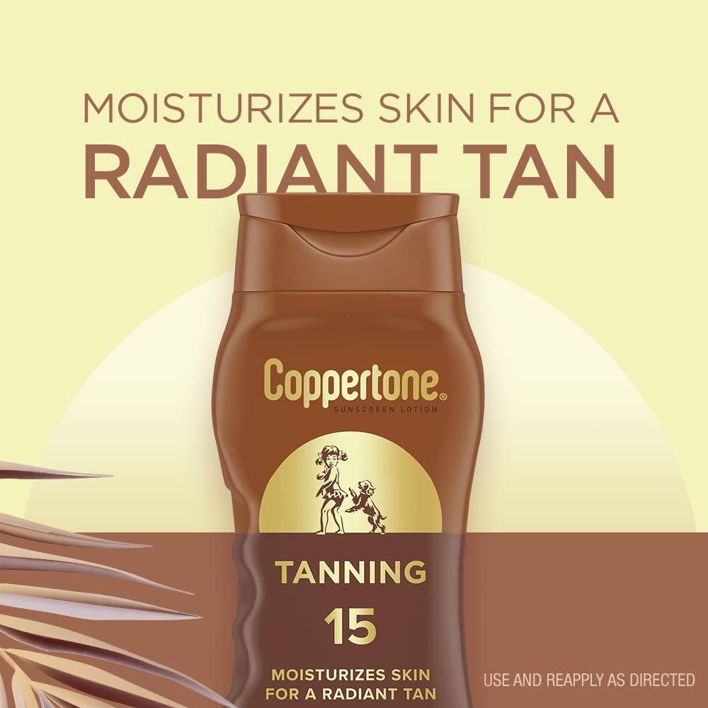 Dưỡng thể tắm nắng bảo vệ da Coppertone Tanning Sunscreen Lotion SPF 15 237ml (Mỹ)