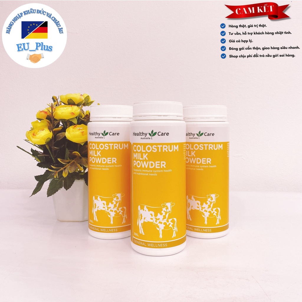 Sữa non Colostrum Milk Powder Healthy Care, dạng bột, 300g - Úc