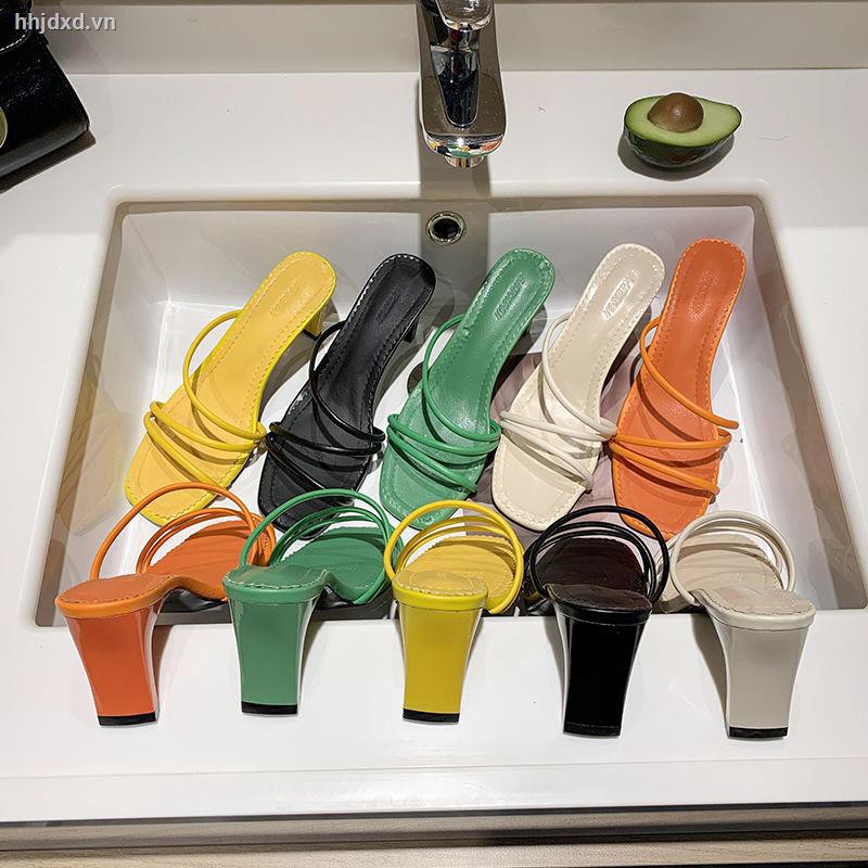 Dép cao gót quai mỏng thời trang hè 2020 cho nữ