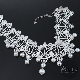 VÒNG CỔ CHOKER TRẮNG - MELY 1071