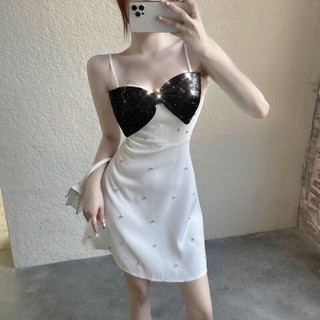 váy ngọc 2d đính nơ kim sa