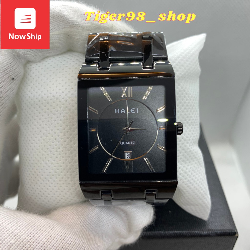 Đồng hồ nam Halei Mặt Vuông Đen huyền ảo chống nước chống xước bảo hành 12 tháng-Men.Watch | BigBuy360 - bigbuy360.vn