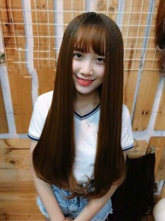 Tóc cả đầu thẳng cúp 60cm