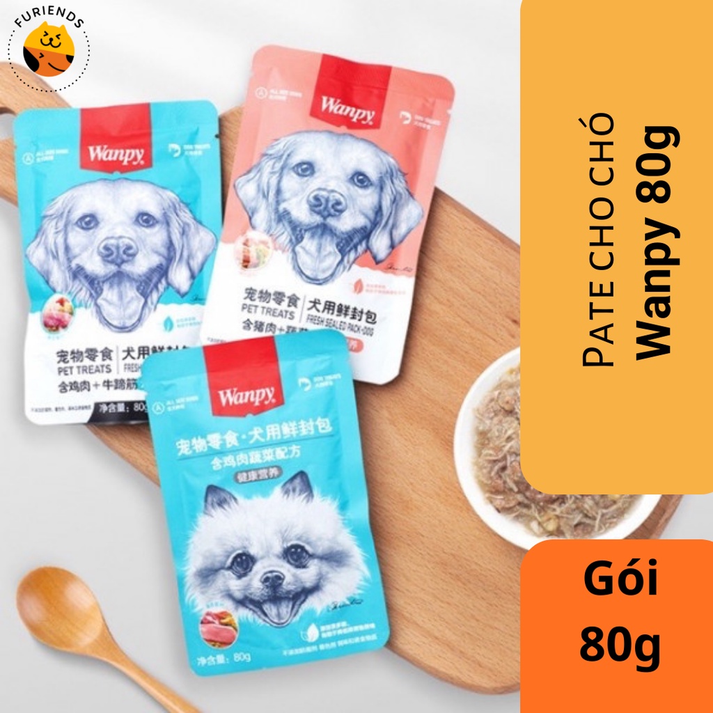 Pate cho chó Wanpy 80g