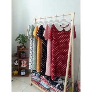 Đầm bầu công sở bigsize cổ sen trẻ trung