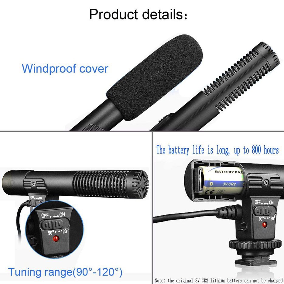 Micro MIC-01 thu âm chuyên nghiệp dành cho máy ảnh