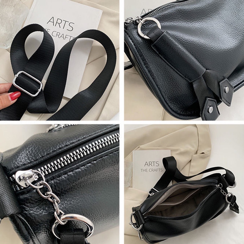 Túi đeo chéo IELGY da PU mềm sức chứa lớn phong cách Pháp thời trang