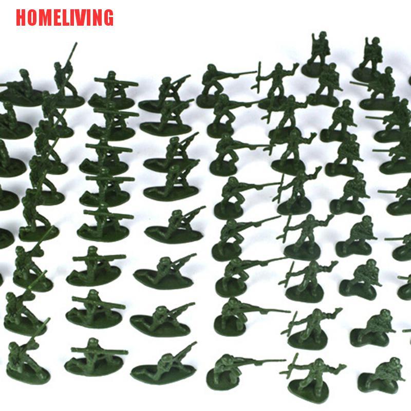 Set 100 Mô Hình Lính Mini Màu Sắc Ngẫu Nhiên Cho Bé