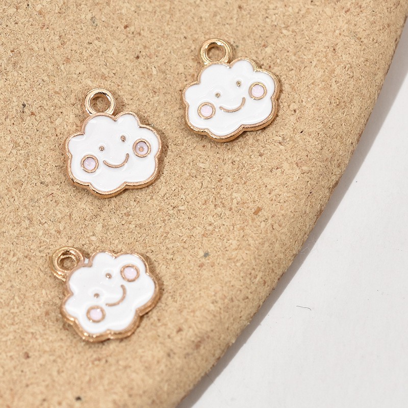 Mặt charm kim loại hình đám mây