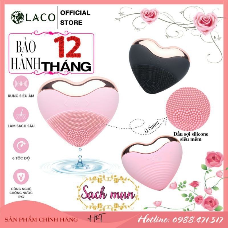 [BẢO HÀNH 12 THÁNG]Máy Rửa Mặt LACO LUXURY-Massage Nâng Cơ,Thon Gọn Cằm,Giảm Bọng Mỡ,Xóa Nhăn. | BigBuy360 - bigbuy360.vn