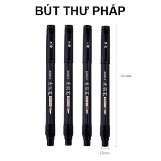 [Giao hỏa tốc] COMBO 5 bút viết thư pháp hán tự, calligraphy, kanji - có thể bơm mưc Baoke