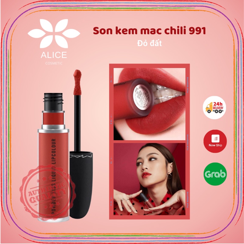 [HÀNG AUTH GIÁ SỈ] Son Kem Mac Màu 991 Devoted To Chili Đỏ Gạch giá rẻ