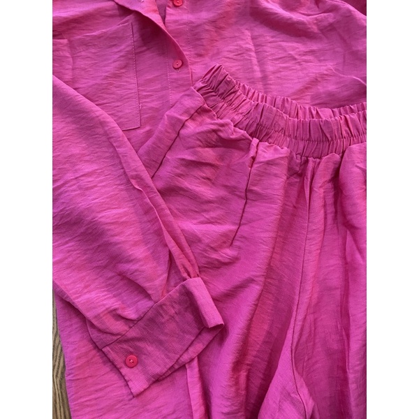 Set Bộ Áo Sơ Mi Trơn + Quần