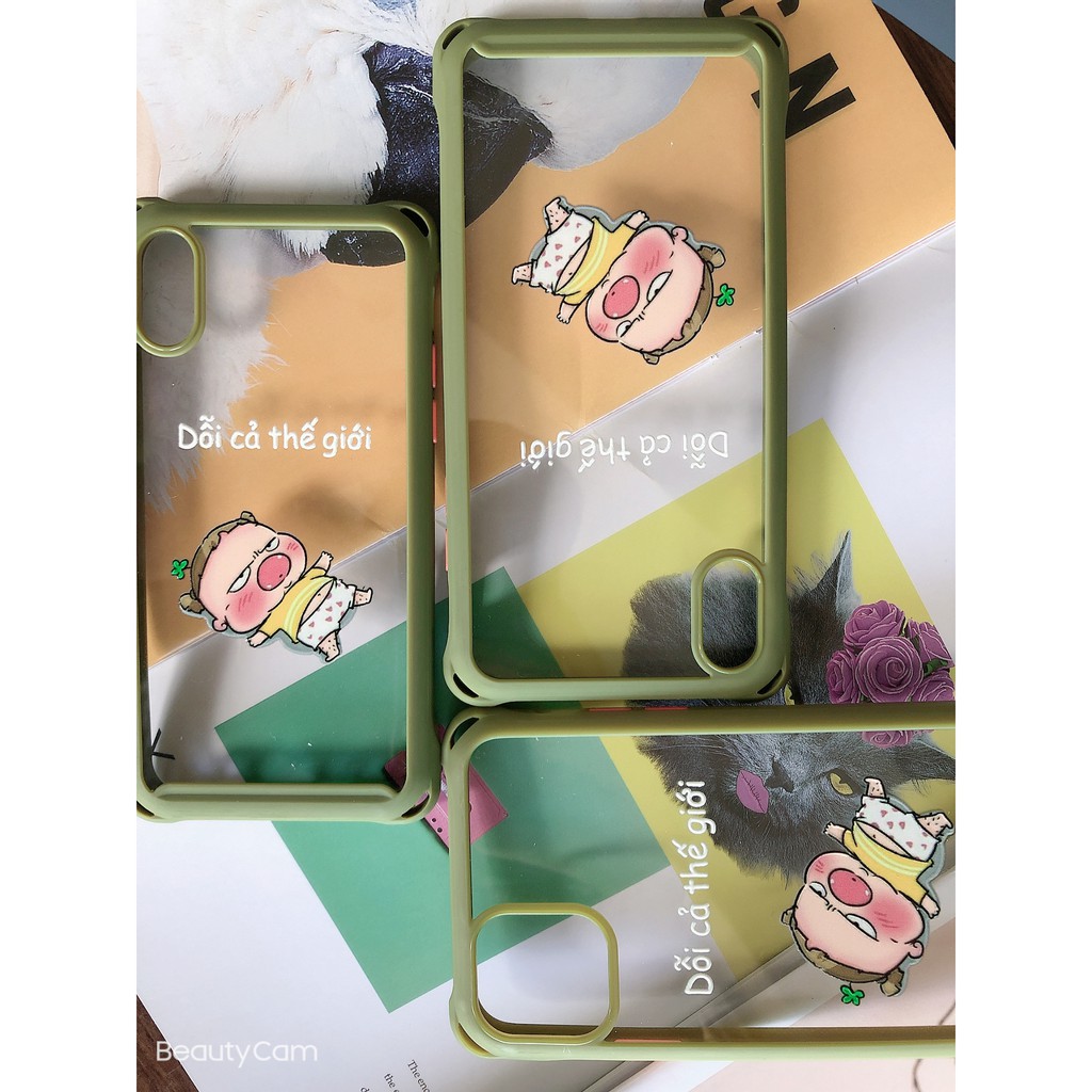 [Siêu rẻ] Ốp Lưng IPHONE Viền Màu In Quỳnh Aka Bảo Vệ 4 góc full dòng 6/6s đến 11promax- H Case