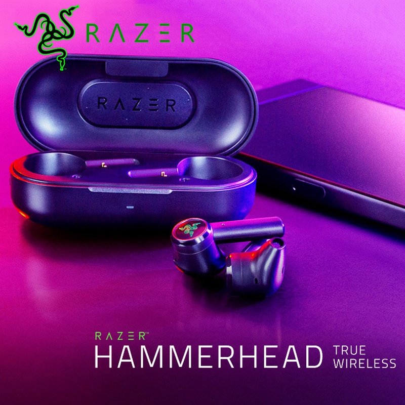 Tai Nghe Razer Hammerhead Bluetooth 5.0 Tws Dùng Để Chơi Game