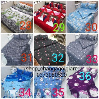 Bộ ga gối chăn phao 5 món poly cotton