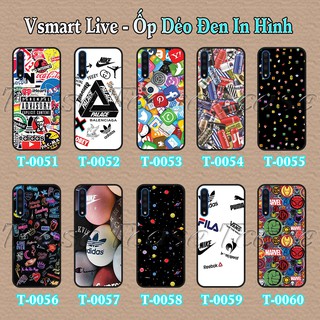 Ốp lưng Vsmart Live dẻo đen in hình nhiều mẫu