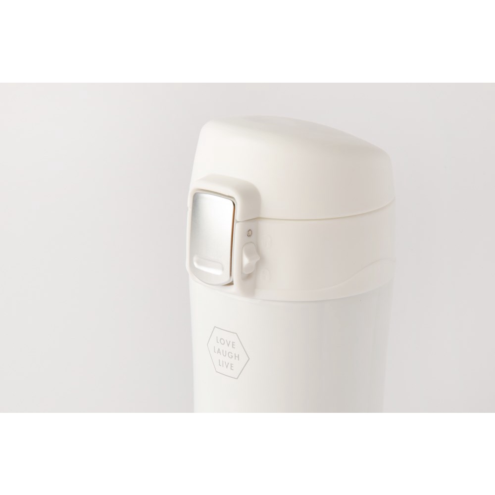 Bình Uống Nước Tumbler ARTBOX Hàn Quốc Màu Trắng Có Nút Ấn