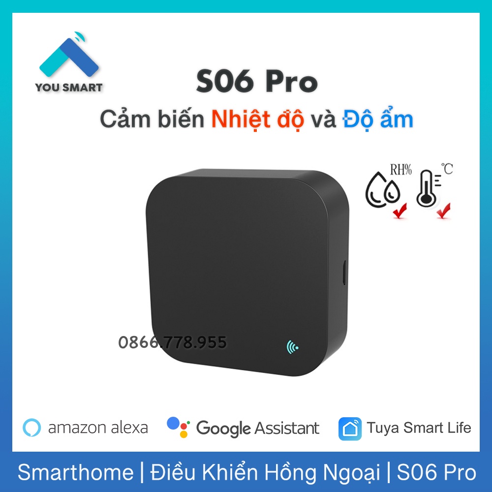 Tuya S06 PRO 2021 - Điều khiển hồng ngoại tích hợp cảm biến nhiệt độ và độ ẩm