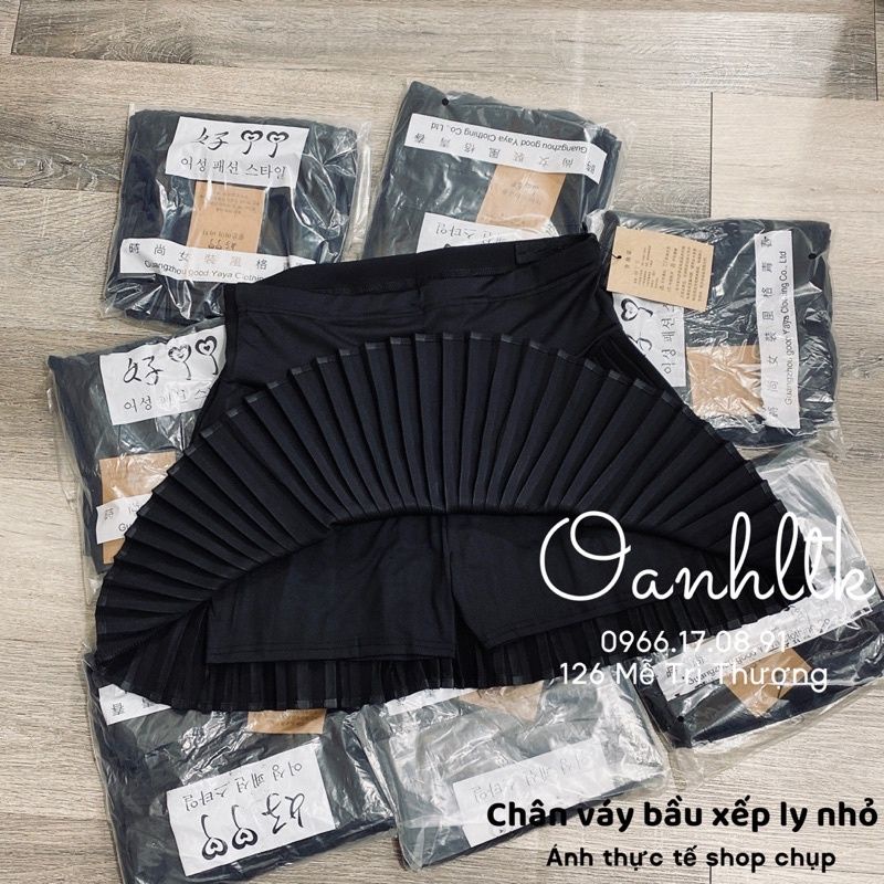 Chân váy bầu xếp ly Hàn Quốc