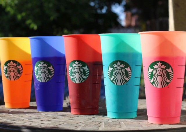 Ly Nước Starbucks Đổi Màu Theo Nhiệt Độ 710ml