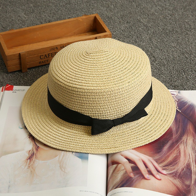 Mũ cói đi biển nón Gaucho thời trang mũ cói du lịch