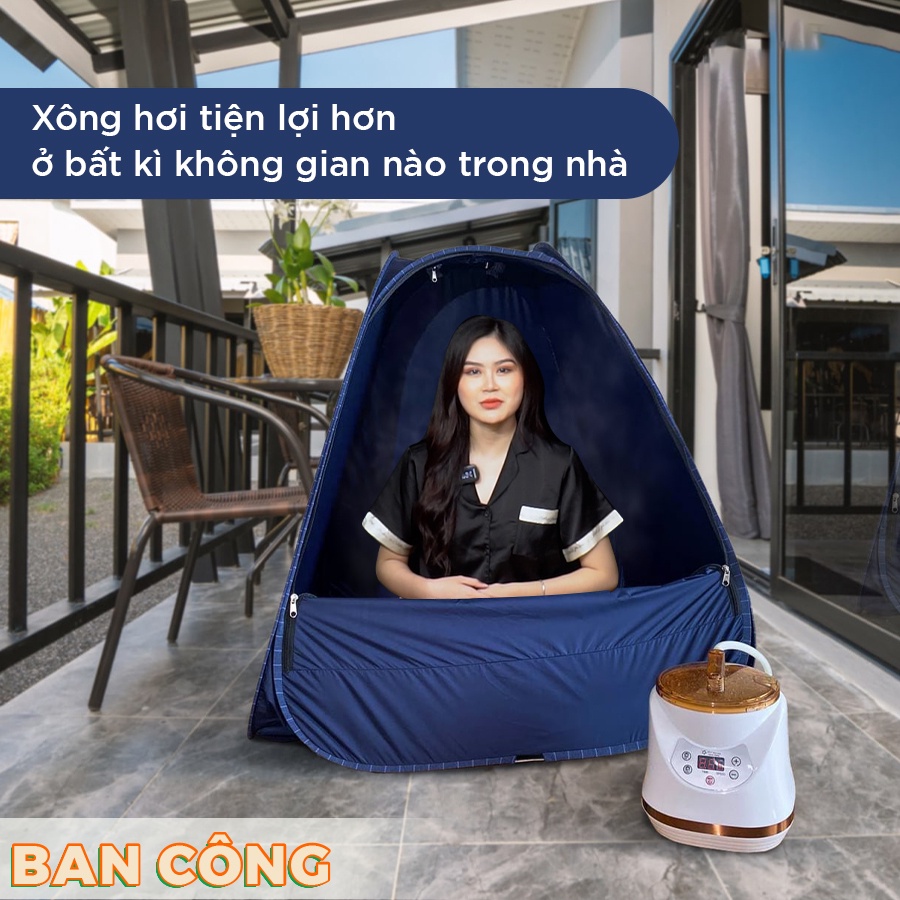 Lều Xông Hơi Tự Bung Và Nồi Xông Hơi Cao Cấp PTY HOUSE - Tặng Chai Tinh Dầu 10ML - Giao Lều Màu Ngẫu Nhiên