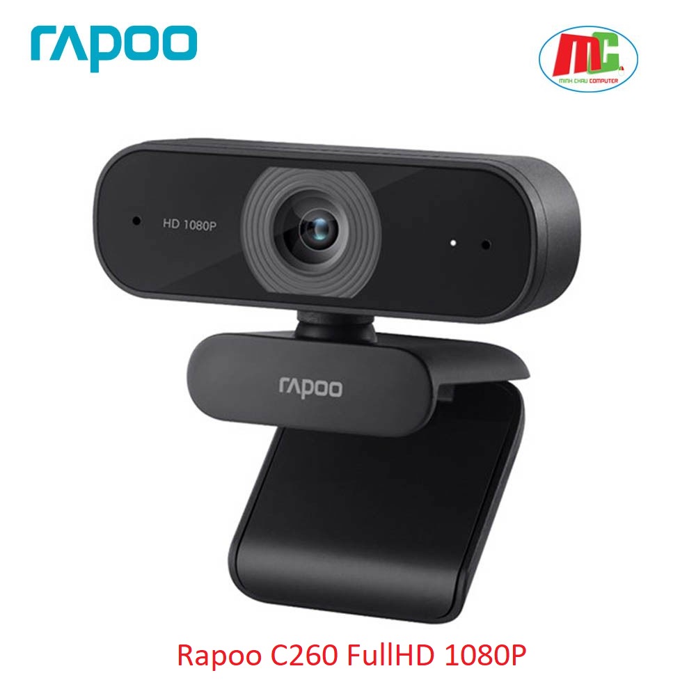 Webcam Rapoo C260 Full HD 1080P - Hàng Chính Hãng