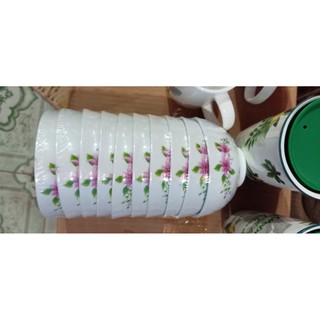 Sỉ combo 10 bát cơm sứ lohaco hoa