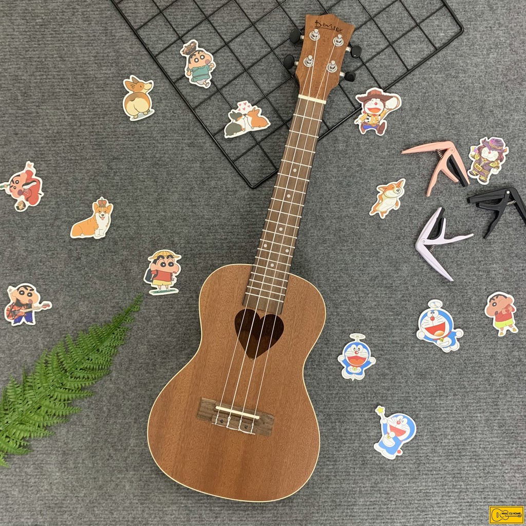 ĐÀN UKULELE CONCERT 23INCH DEVISER LỖ TRÁI TIM