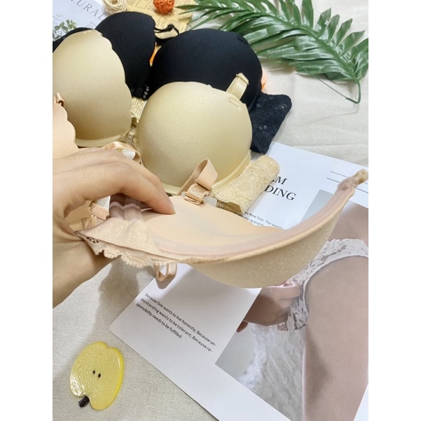 Áo ngực su Thái gài trước lưng ren mút vừa nâng ngực to tròn
