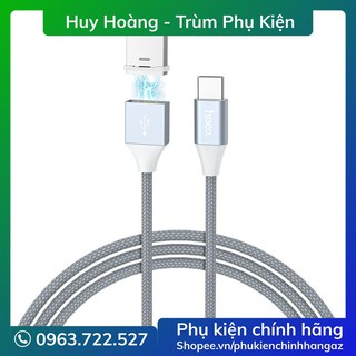Cáp Sạc Từ Nam Châm  Type C | Micro USB | Lightning Hoco U40B Dài 1M - Dây Sạc Nam Châm Chính Hãng
