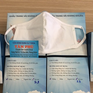 Khẩu trang vải kháng khuẩn Nhà Bè hộp/10 cái