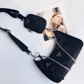 Túi nữ đeo chéo cá tính da dù 2in1 cực xịn (hàng supersale) FULLBOX