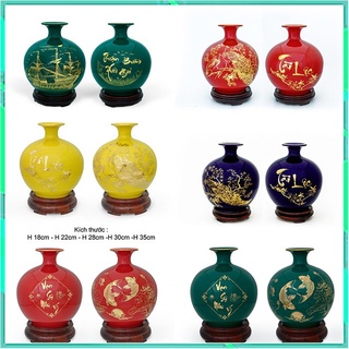 Bình hút lộc, tổng hợp lọ hoa hút tài lộc phát tài phát lộc gốm sứ bát tràng( giá 1 bình)