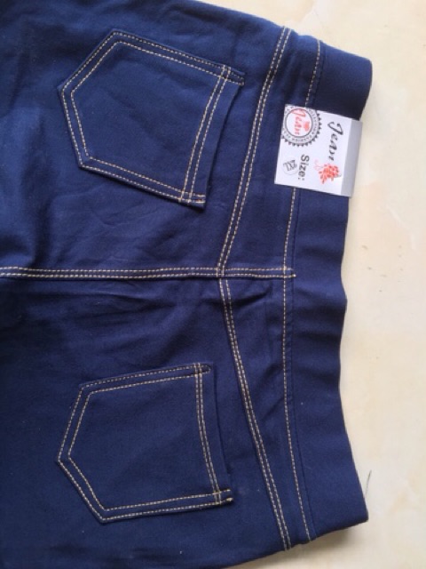 [ Mã FAMAYWA giảm 10K đơn 50K] Quần giả jean 4 túi chất liệu cotton da cá | BigBuy360 - bigbuy360.vn