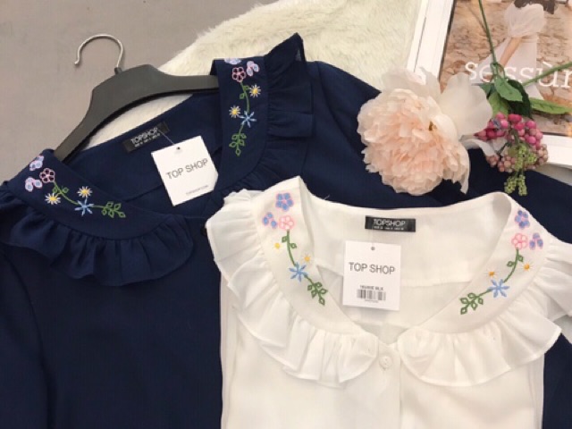 Sơ mi thêu hoa nổi