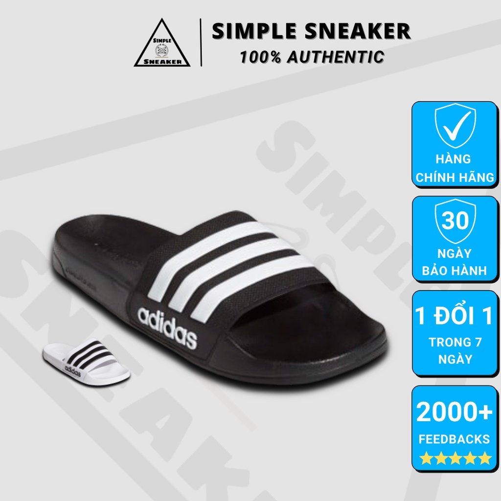 Dép Adidas Shower Chính Hãng FREESHIPAdidas Adilette Cloudfoam Shower Black- Dép Quai Ngang Chống Nước- Simple Sneaker