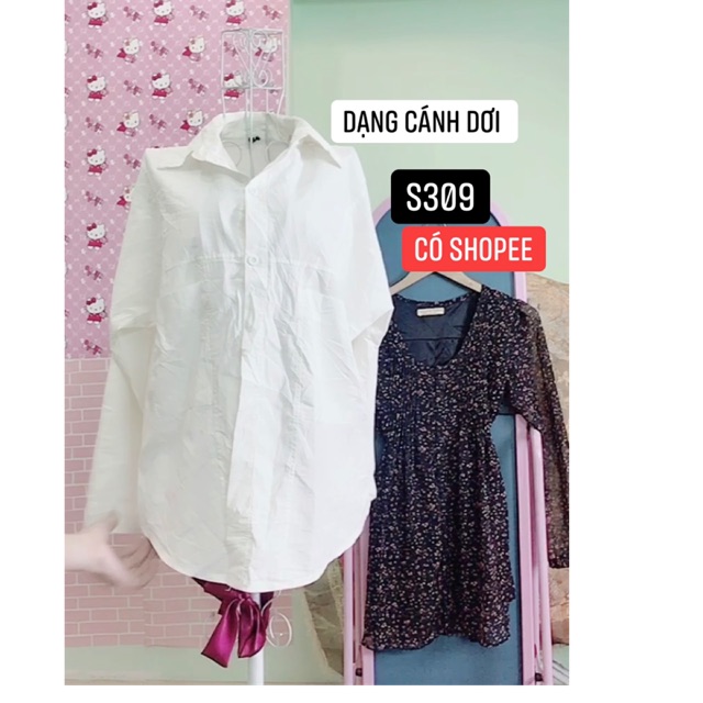 áo somi trắng dạng cánh dơi.s309