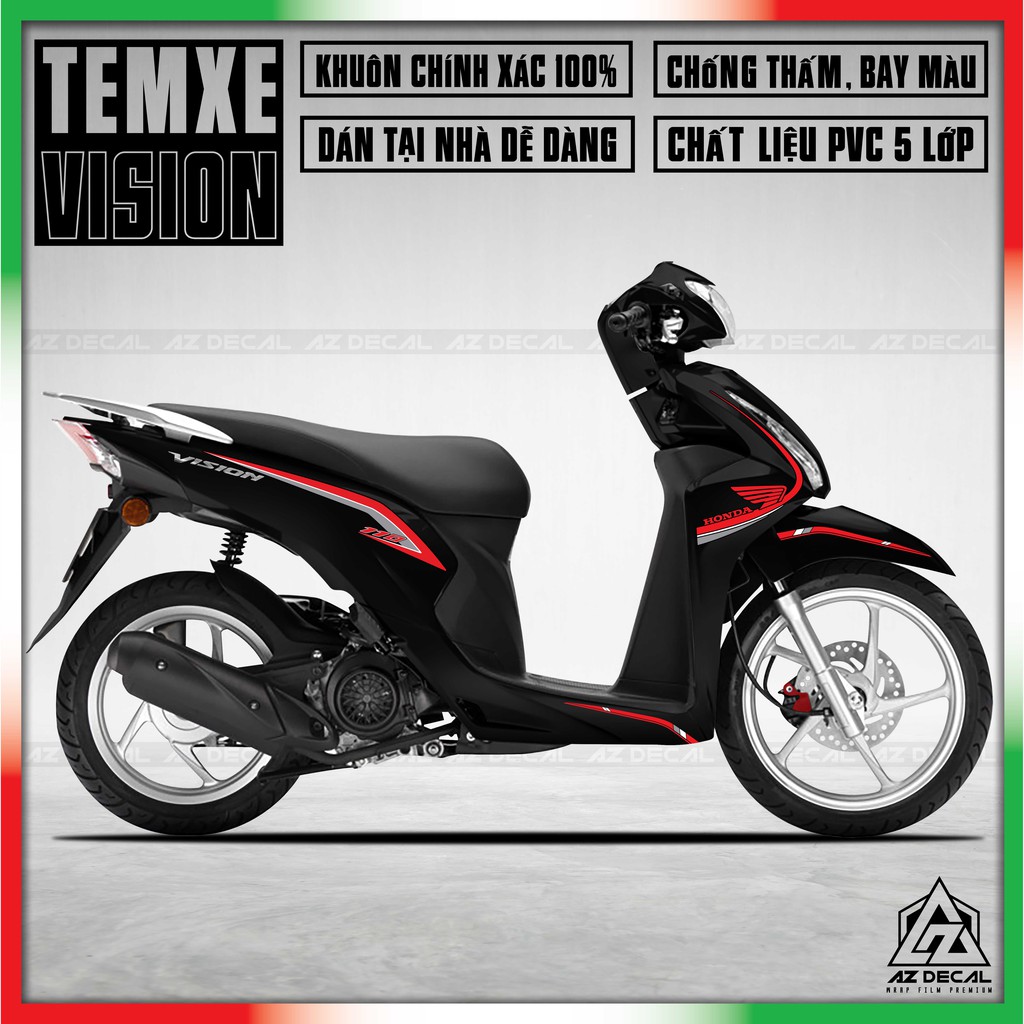 Tem Xe Vision | VS152010TC | Phong Cách Tem Chỉ Tạo Điểm Nhấn Cho Xe