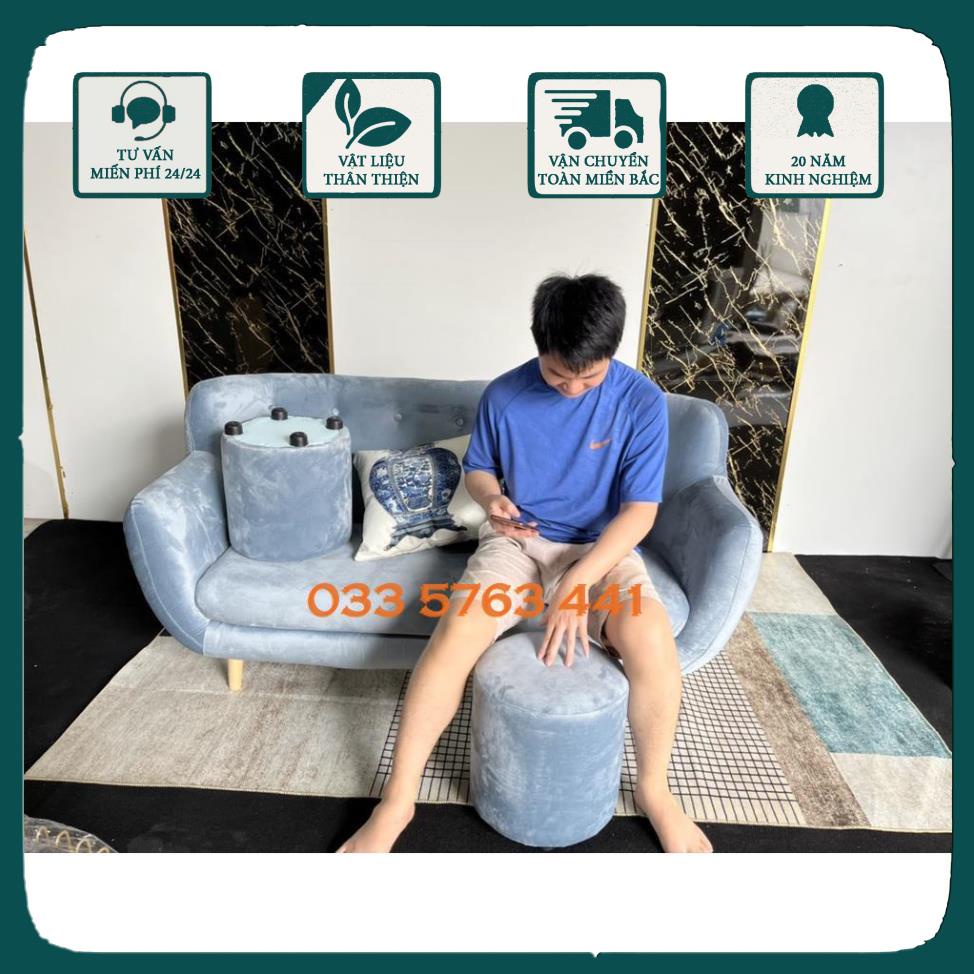 GIÁ GỐC - Ảnh thật sofa văng thuyền hiện đại - chọn bộ 5 món ghế sofa nỉ không kèm bàn trà sofa - văng ghế sopha dài 1m6